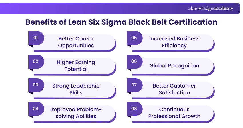 Benefits of Lean Six Sigma Black Belt Certification Lean Six Sigma Black Belt Certification Benefits