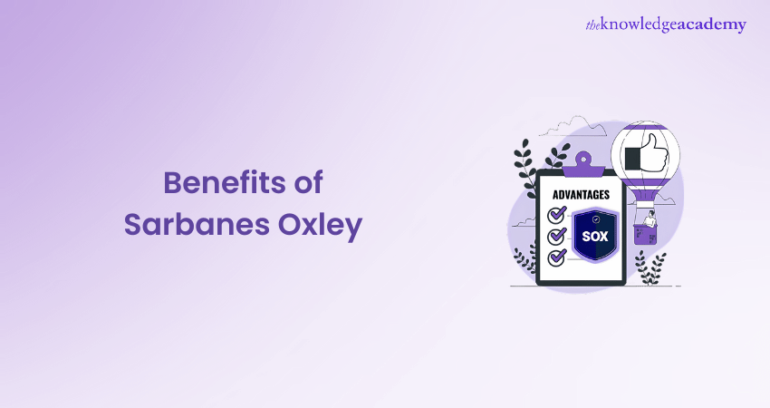 Benefits of Sarbanes Oxley Benefits of Sarbanes Oxley