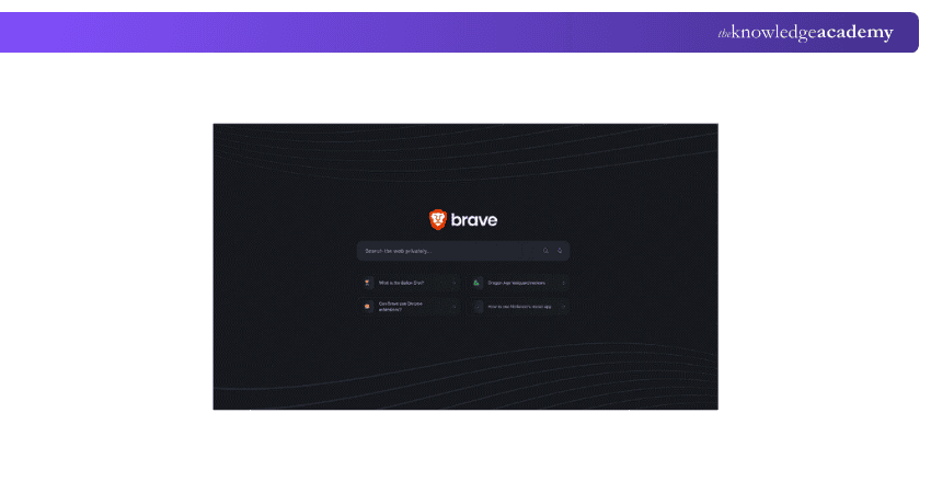 Brave Search Engine Homepage