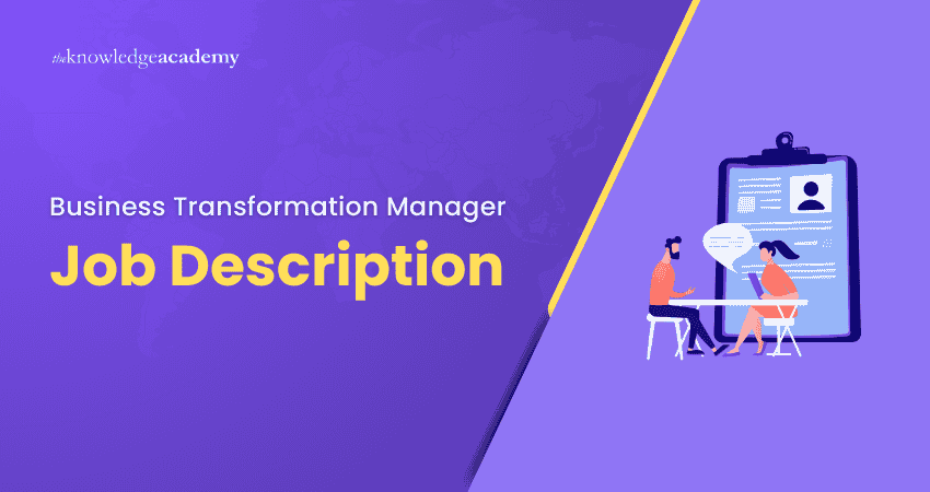 Business Transformation Manager Job Description Business Transformation Manager Job Description