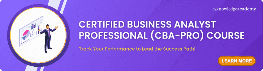 Certified Business Analyst Professional (CBA-PRO) Course Certified Business Analyst Professional (CBA-PRO) Course