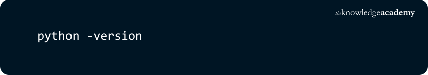 Verifying Python Installations Verifying Python Installations
