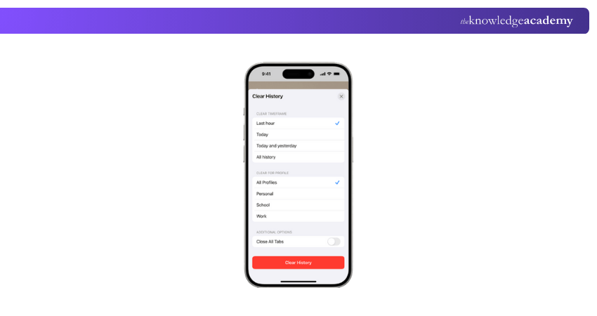 Steps to select the time range Selecting the Time Range