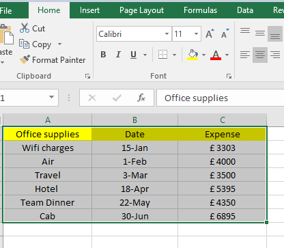 Conditional formatting