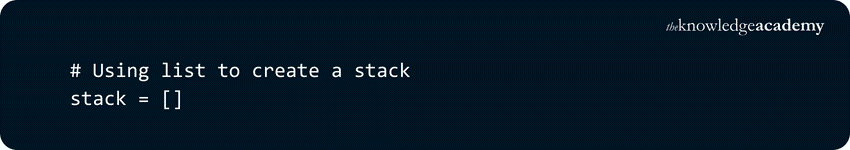 Creating a Stack Creating a Stack
