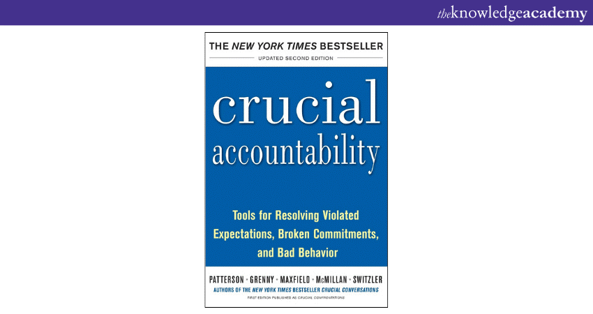 Crucial Accountability: Tools for Resolving Violated Expectations, Broken Commitments, and Bad Behaviour 