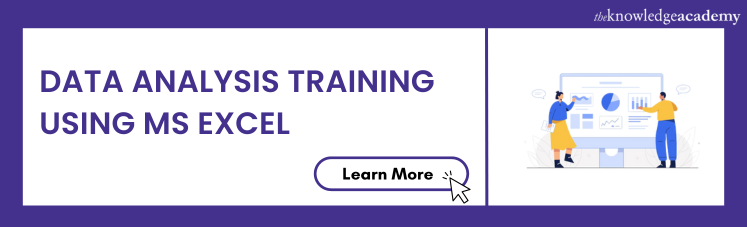 Data Analysis Training using MS Excel