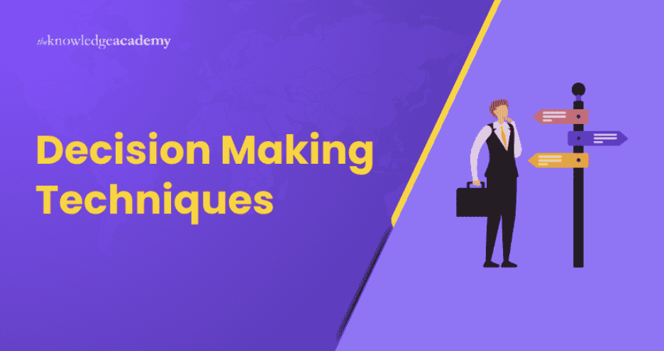 Decision Making Techniques Decision Making Techniques