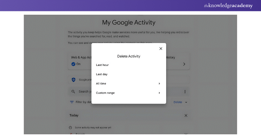 Delete Activity and Confirm Your Choice