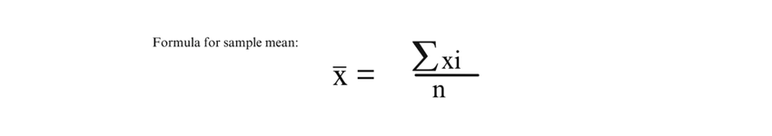 Determine the Sample Mean