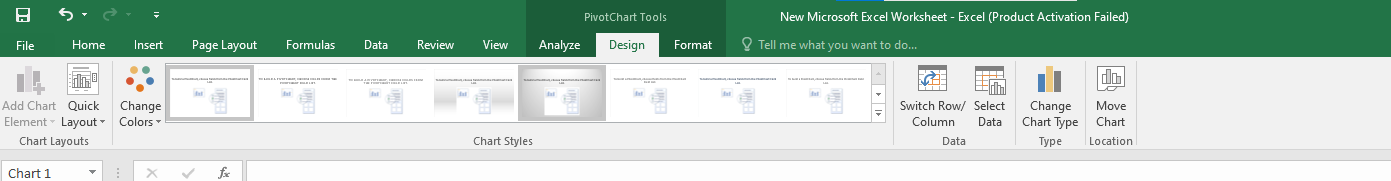 Different chart types
