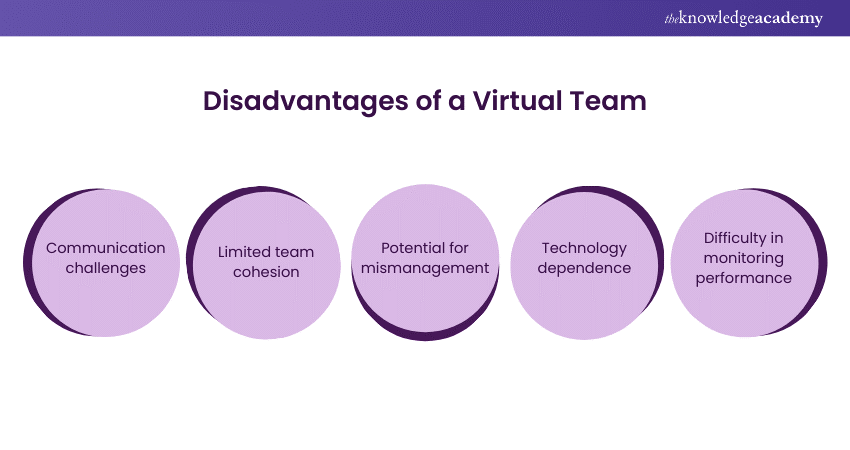 Disadvantages of a Virtual Team 