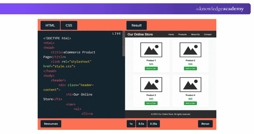 E-commerce Page Using HTML and CSS E-commerce Page Using HTML and CSS