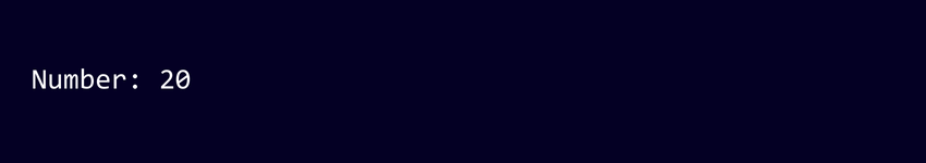 Example in C output Example in C output