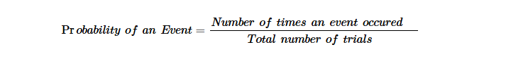 Formula of Experimental Probability Experimental Probability
