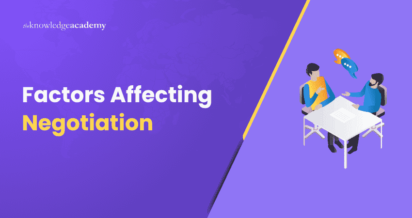 Seven Important Factors Affecting Negotiation Factors Affecting Negotiation
