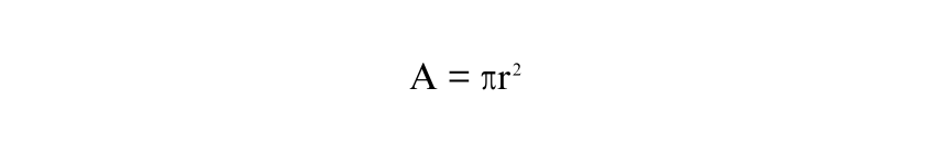 Formula for the base area of a cylinder Formula for the base area of a cylinder