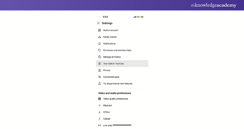 Goto Channel and open settings