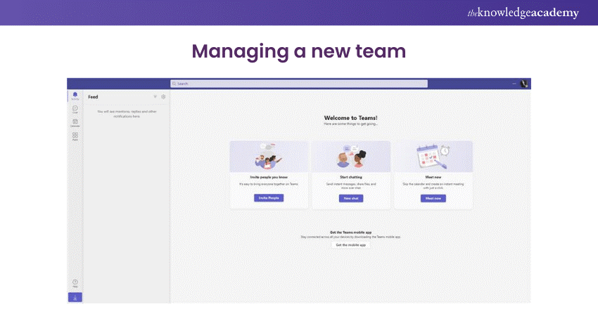 Home page on Teams