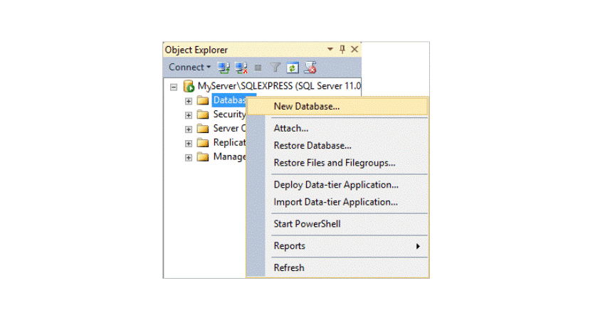 How to Create a Database in Microsoft SQL Server: Attaching a database