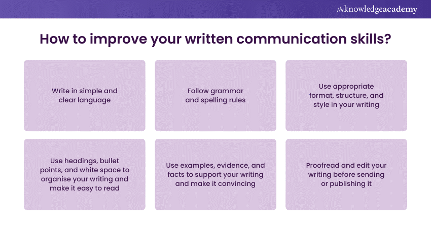 How to improve your written communication skills