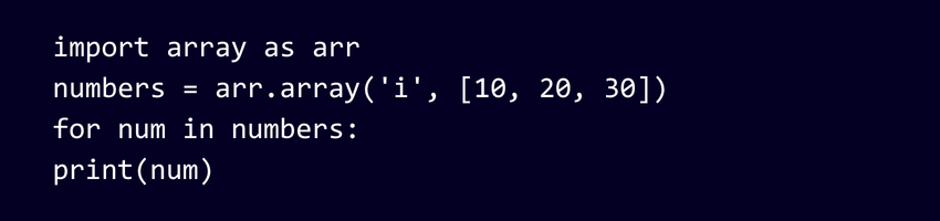 How to loop through an Array in Python