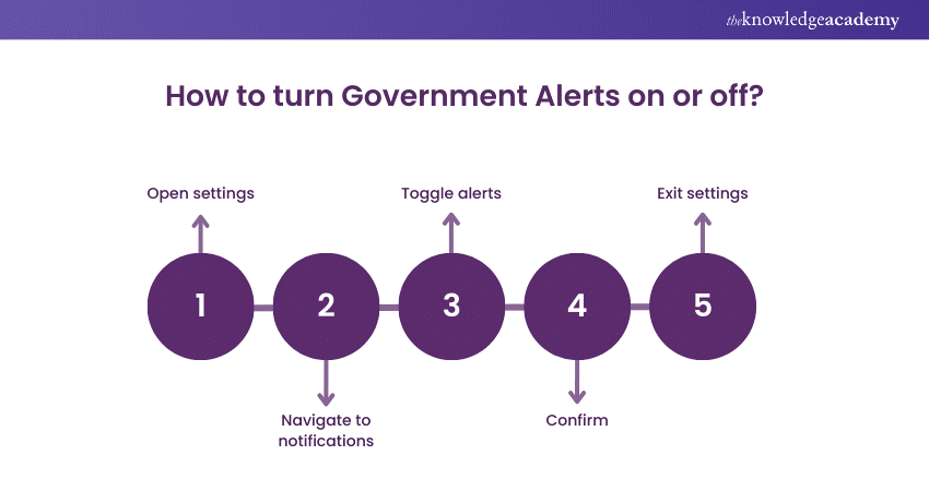  How to turn Government Alerts on or off