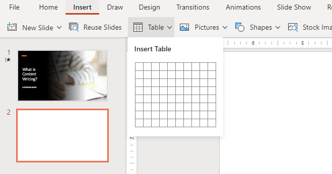 How to use Microsoft PowerPoint? Adding charts and tables