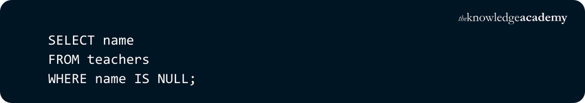 IS NULL Commands