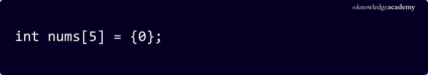 Initialise an Array with Zero in C++ How to Initialise the Array With Zero?