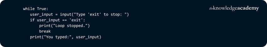 Intentional Infinite Loops Example