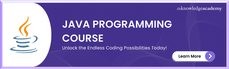 Develop an understanding on Java programming Java Programming Course