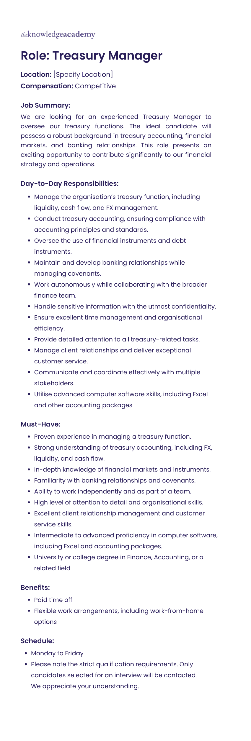 Job Description Template