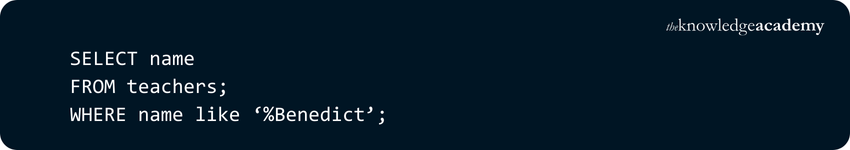LIKE Commands