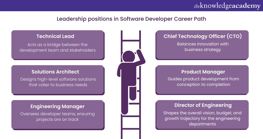 Leadership positions in Software Developer Career Path
