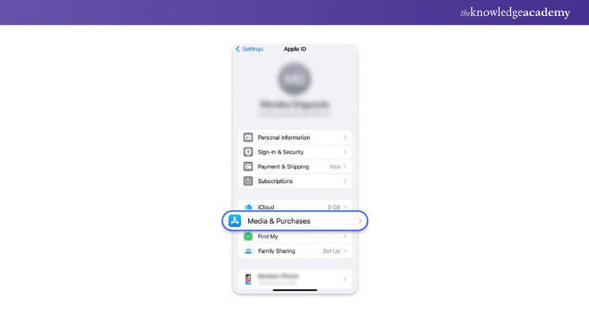 Media & Purchases on your device