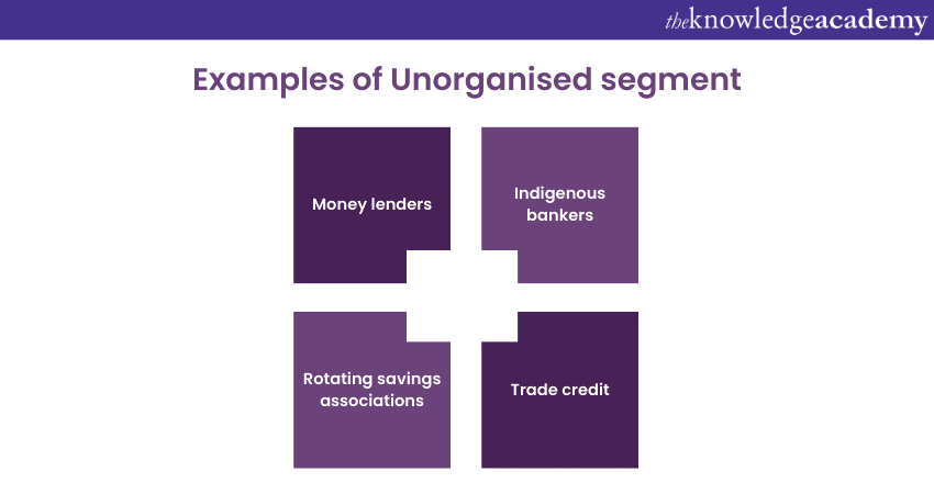Money Market vs Capital Market Examples of Unorganised segment