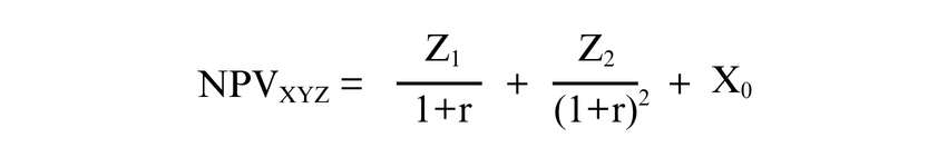 NPV Formula NPV Formula