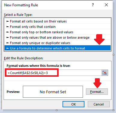 New Formatting Rule