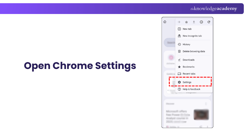 Opening Chrome Settings to Turn off Pop-up Ads Chrome Settings