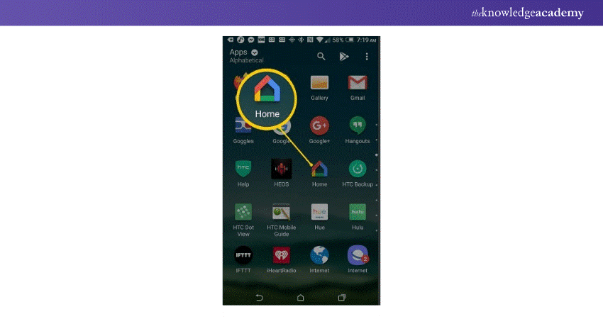 Open the “Google Home” App on your smartphone Open the “Google Home” App on your smartphone