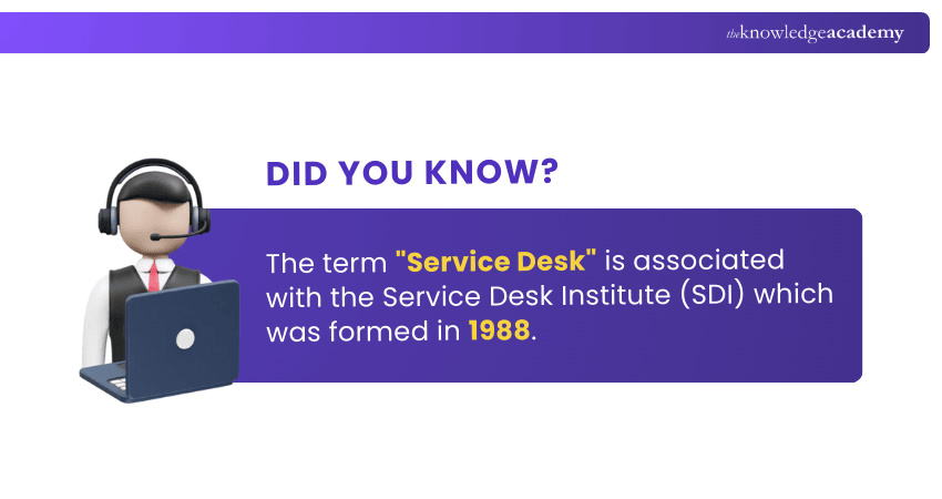 Origin of Service Desk