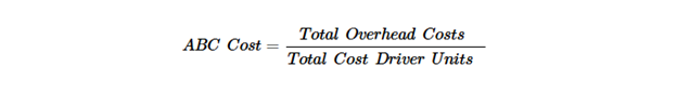 Formula of Activity Based Costing