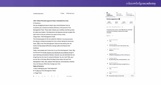 Grammarly Example