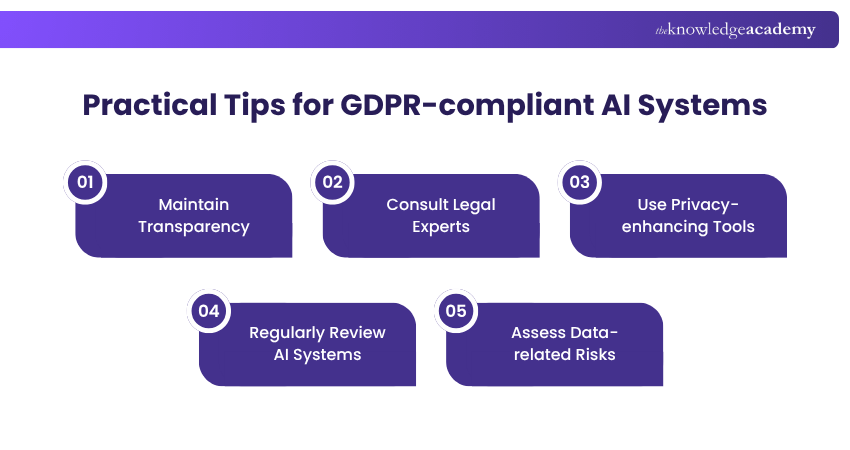 Practical Tips for GDPR-compliant AI Systems