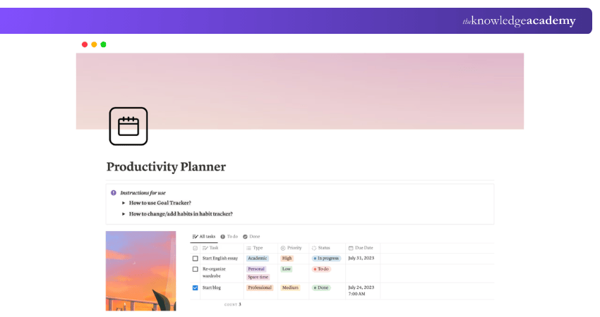 Productivity Notion Templates