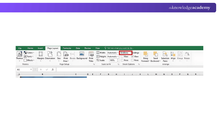 Remove Gridlines in Excel Remove Gridlines in Excel