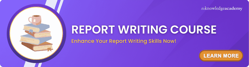 Report Writing Training Report Writing Course