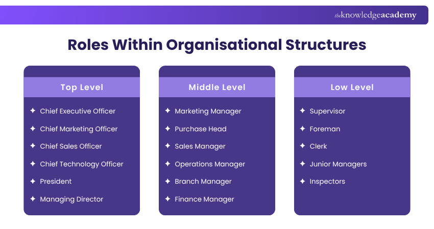 Different levels of management