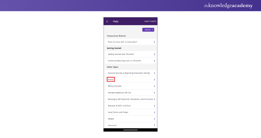 Select Profile Select Profile